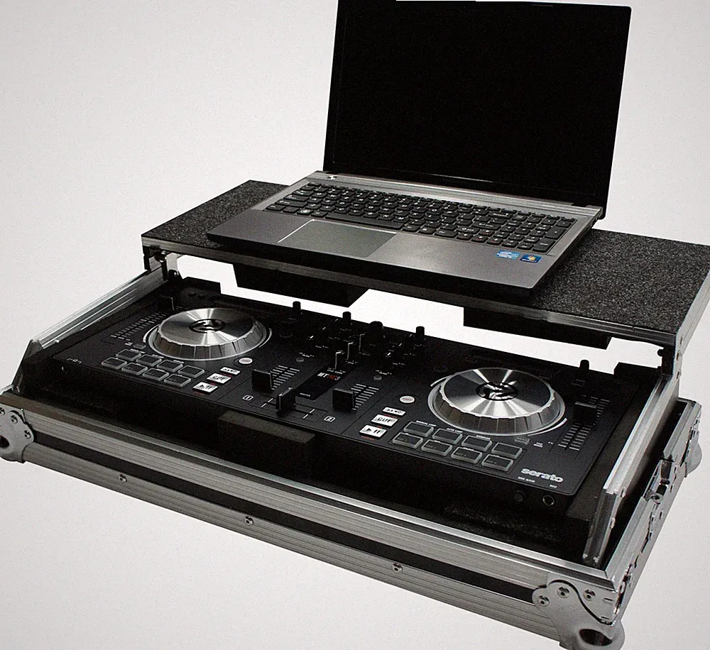 Harmony HCMIXTRACKPRO3LT Flight Laptop Stand DJ Case fits Numark Mixtrack Pro 3