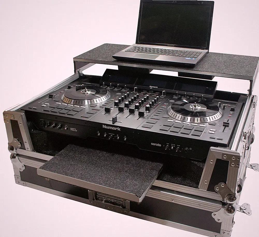 Harmony HCNS7IIWLTTR Flight Glide Laptop Stand Road DJ Custom Case Numark NS7II