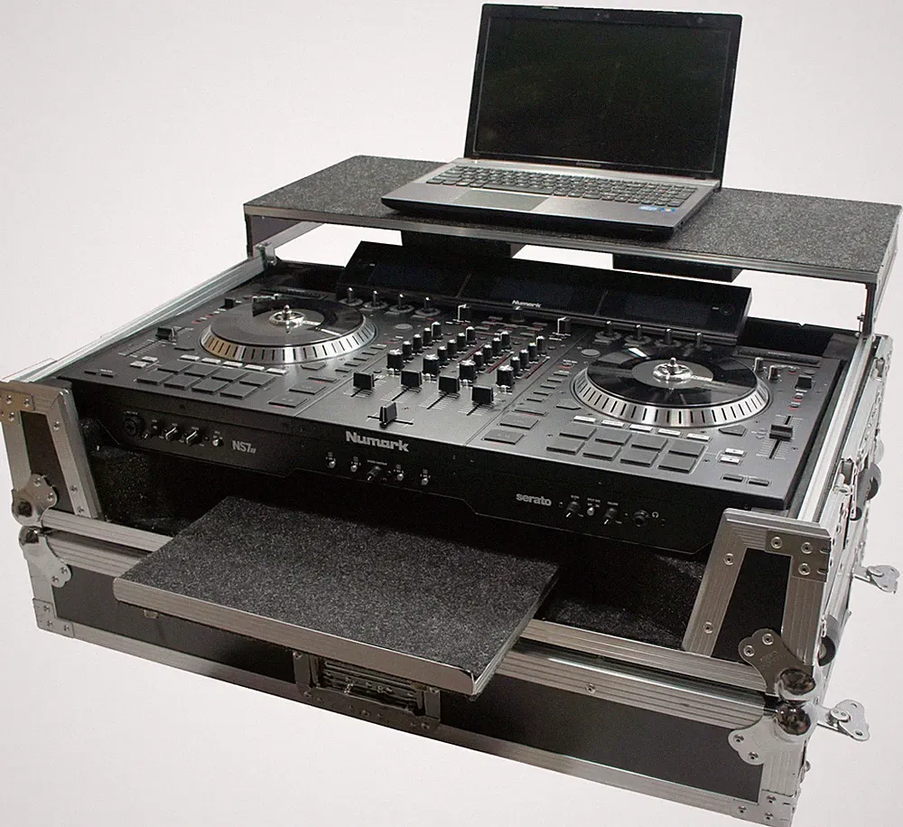Harmony HCNS7IIWLTTR Flight Glide Laptop Stand Road DJ Custom Case Numark NS7III