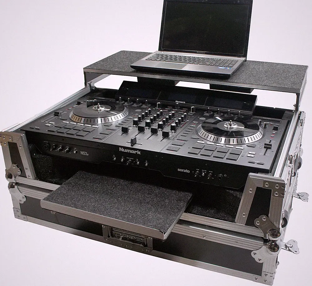 Harmony HCNS7IIWLTTR Flight Glide Laptop Stand Road DJ Custom Case Numark NS7III