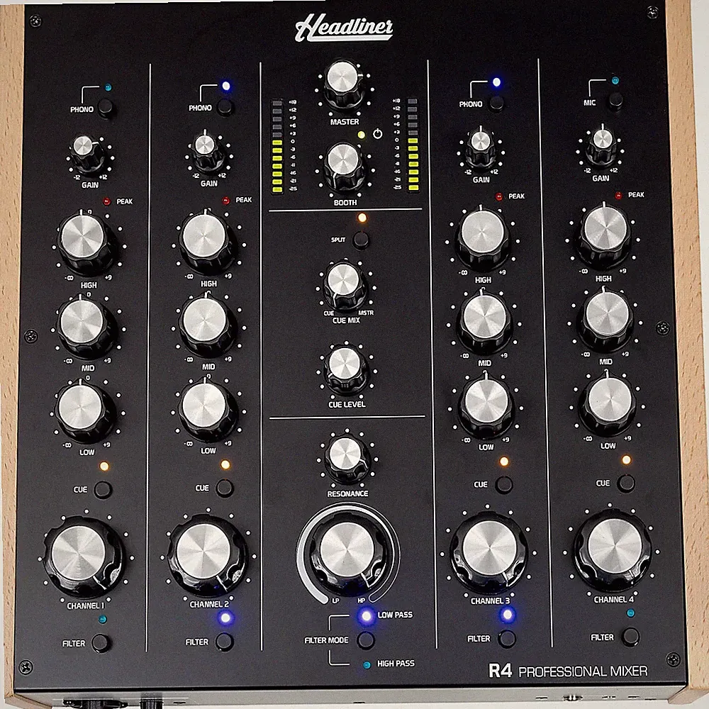 Headliner R4 4 Channel Rotary DJ Mixer (US)