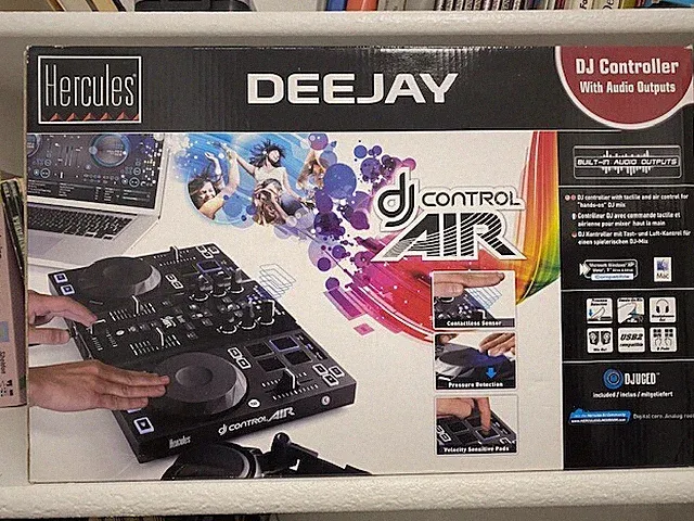 Hercules Deejay DJ Control Air Turntable Controller Mixer Windows Compatible NIB