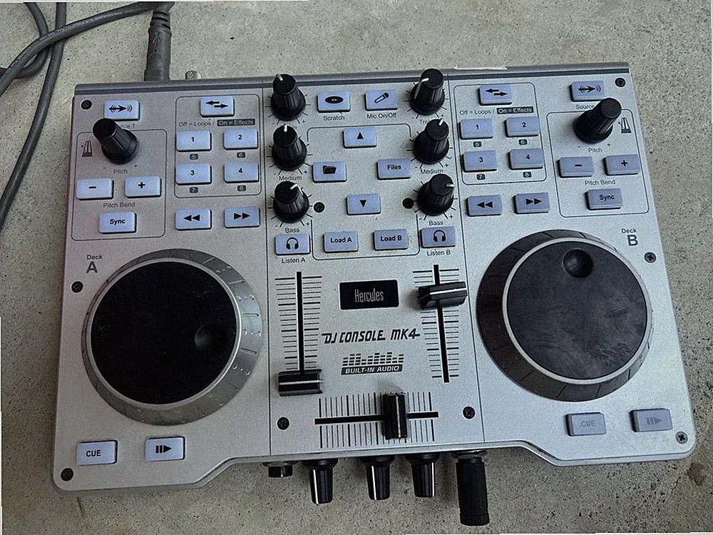 Hercules DJ Console MK4 2-Deck 4-Channel DJ Controller w/ Built-In Audio