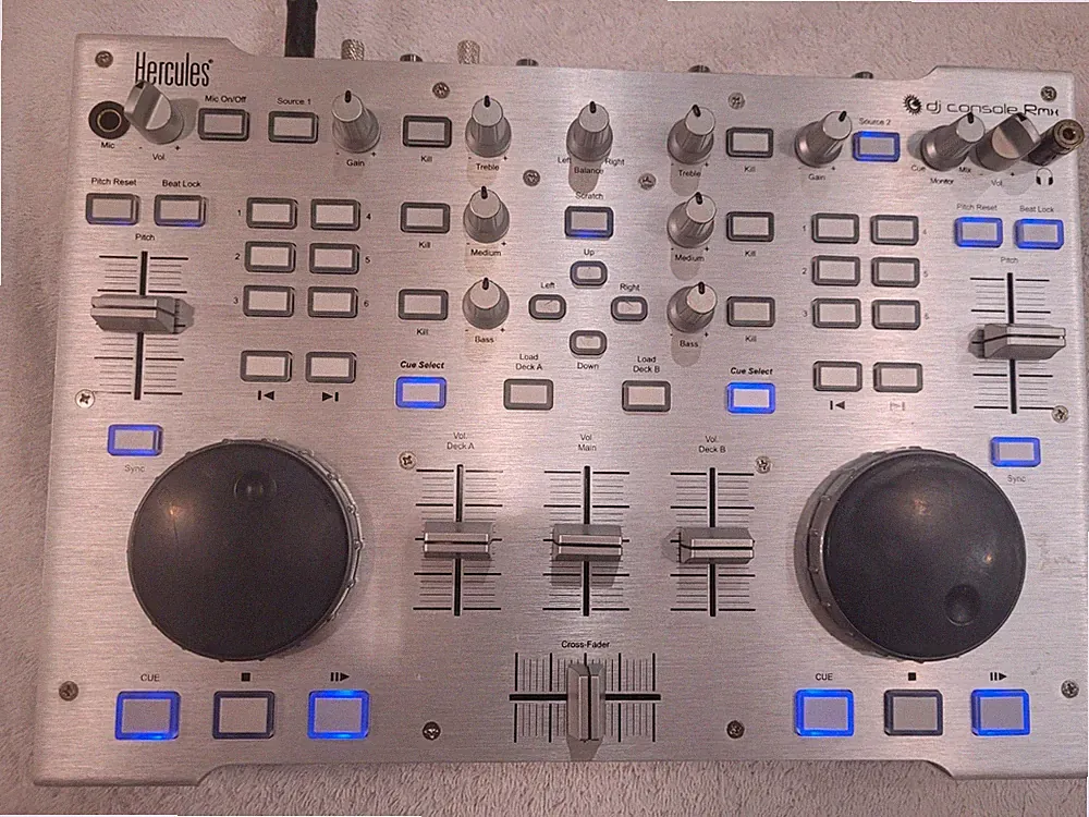 Hercules Dj Console Rmx Dj Controller 4-in/4-out Audio - Silver