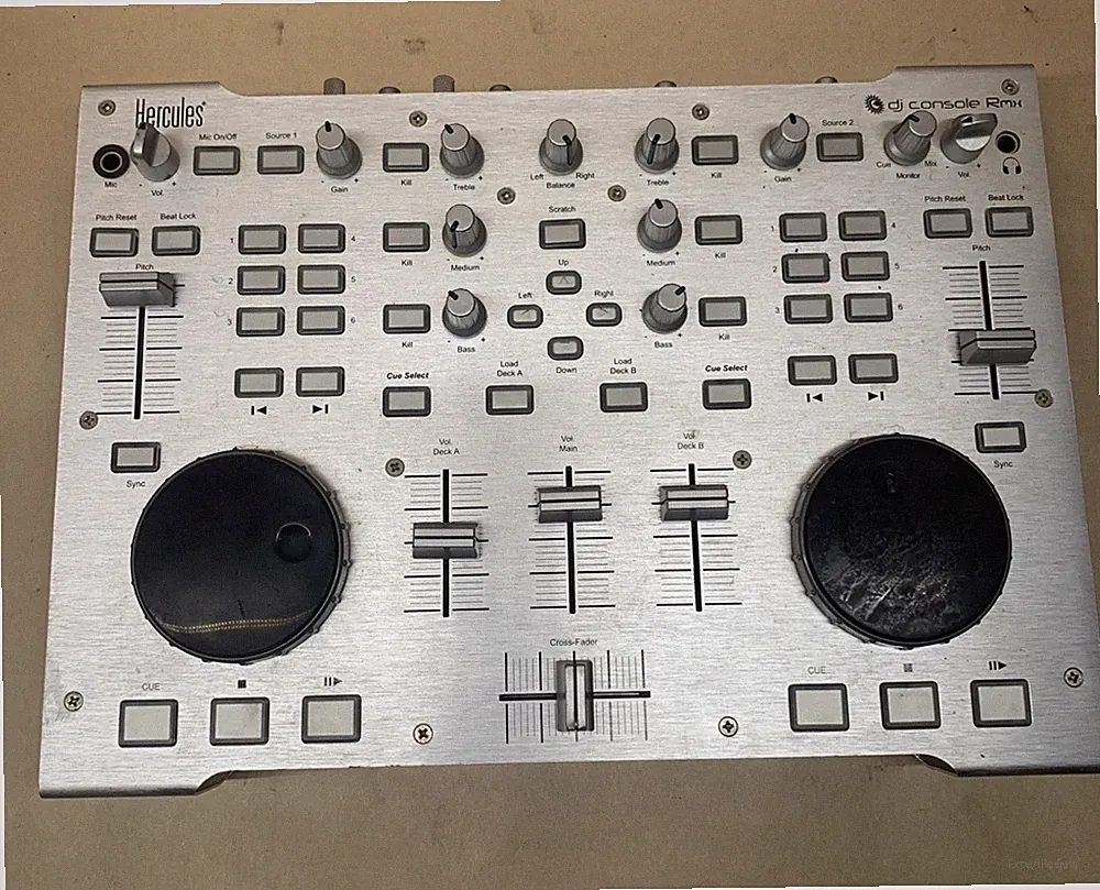 Hercules DJ Console RMX DJ MIX Controller with 4-in / 4-out Audio Interface @AR