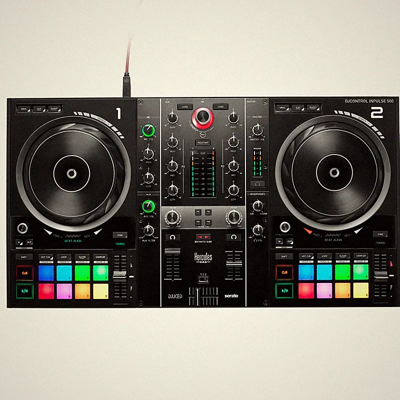 Hercules DJ Control Inpulse 500 - 2-Channel DJ Controller for Djuced & Serato wi