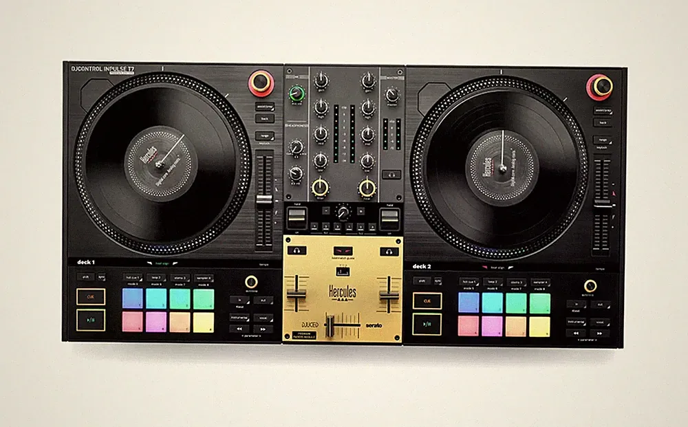 Hercules DJ Control Inpulse T7 Premium Edition - 2-Channel DJ Controller for Ser