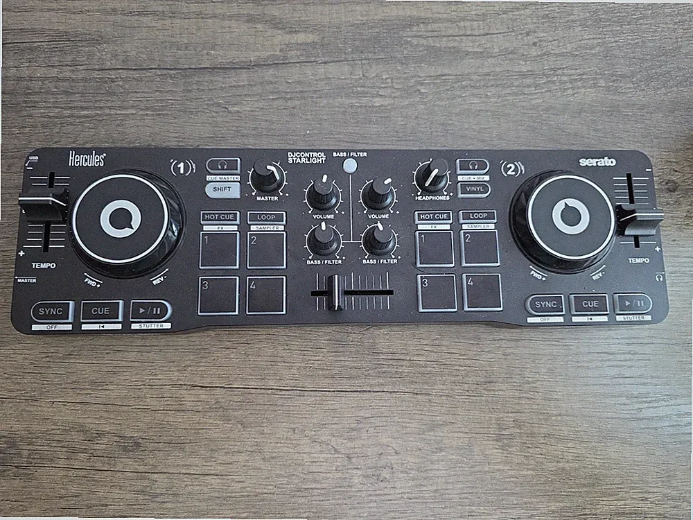 Hercules DJ Control Starlight Pocket USB DJ Controller Serato DJ Untested
