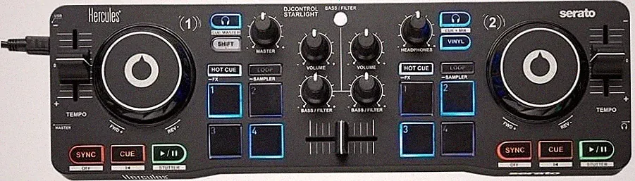 Hercules DJ Controller Starlight Serato DJ Lite USB