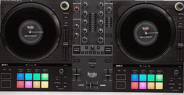 Hercules DJ DJControl Inpulse T7 2-deck Motorized DJ Controller - Black