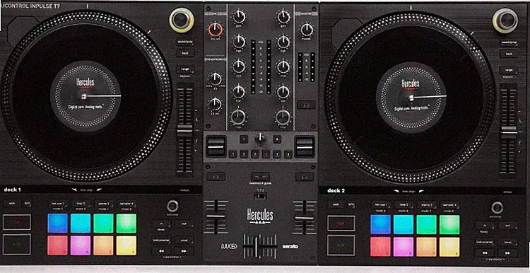 Hercules DJ DJControl Inpulse T7 2-deck Motorized DJ Controller - Black