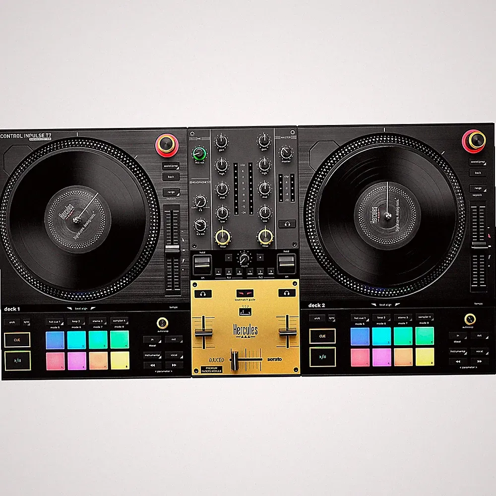 Hercules DJ DJControl Inpulse T7 Premium Ed 2-Channel Motorized DJ Controller