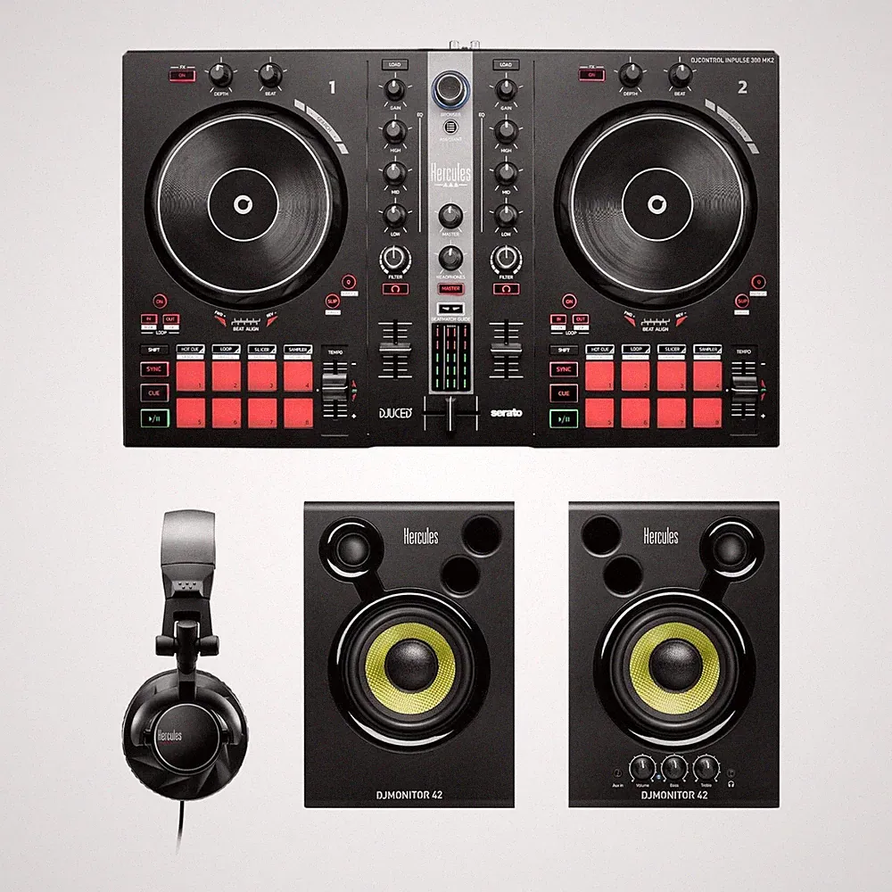 Hercules DJ Essentials Kit - All-in-One Kit to Learn DJ