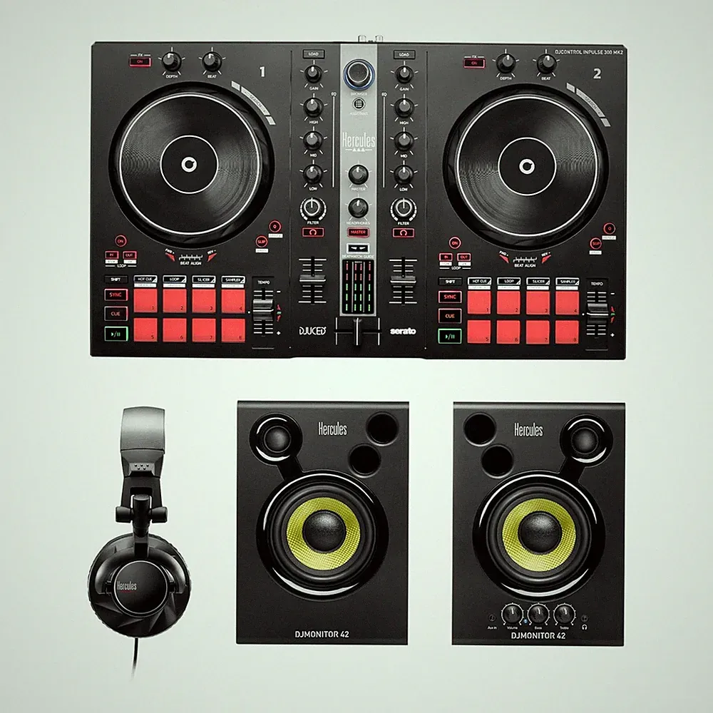 Hercules DJ Essentials Kit - All-in-One Kit to Learn DJ