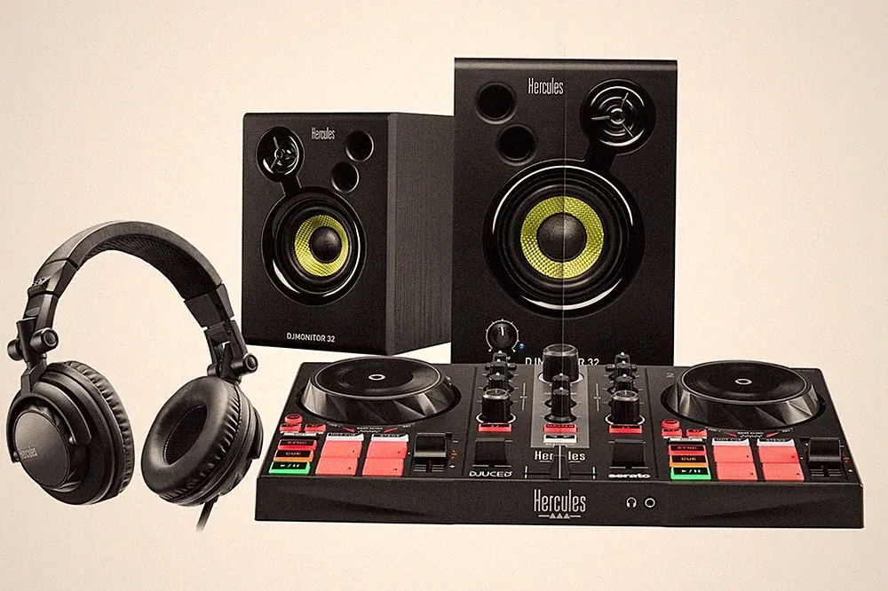 Hercules DJ Learning Kit mk2 w/ Inpulse 200MK2 Controller, Headphones, Speakers.