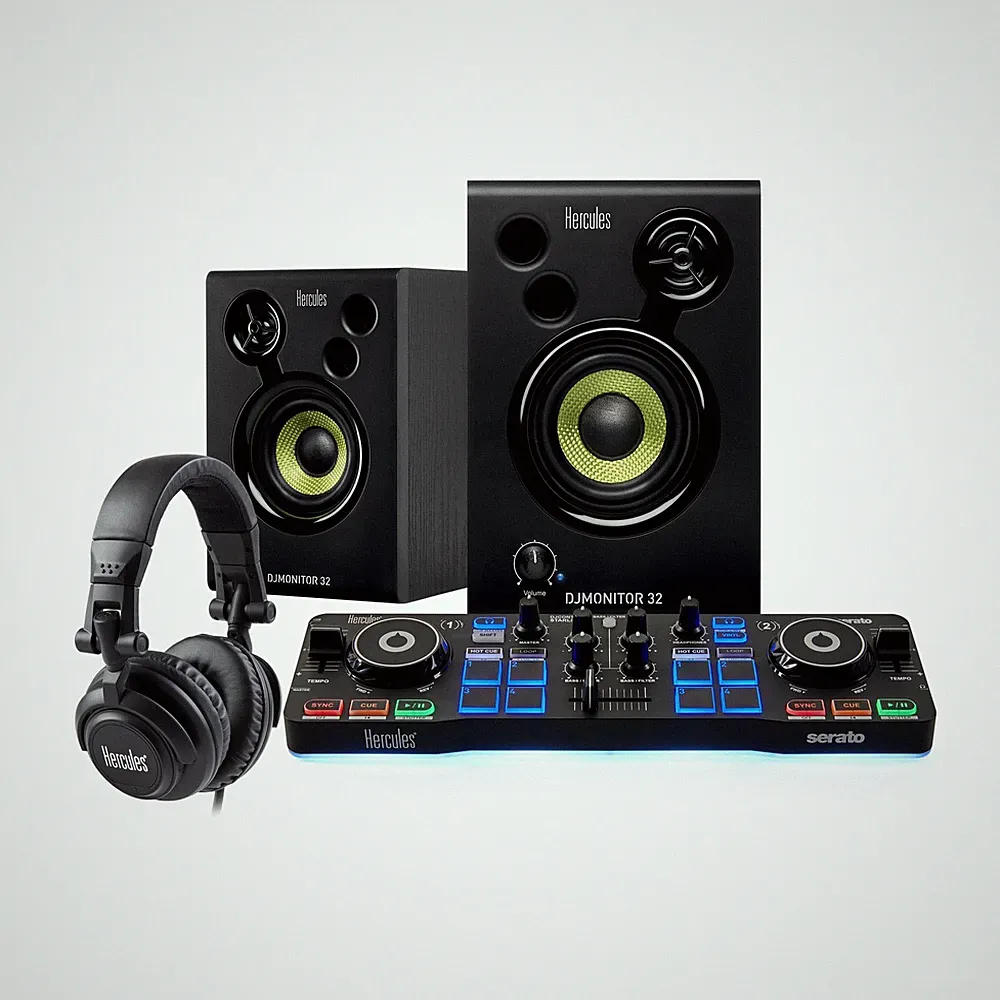 Hercules DJ Starter Kit | Starlight USB DJ Controller with Serato DJ Lite