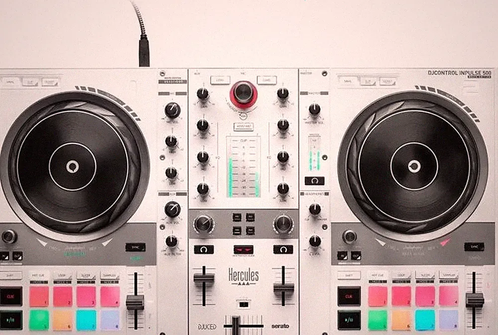 Hercules DJC-INPULSE-500-WHT DJ Controller Inpulse 500 - White