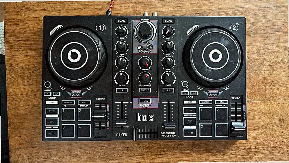 Hercules DJControl Inpulse 200 2-Deck 2-Channel DJ Controller USB Autoloop