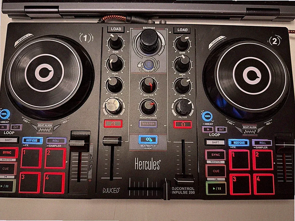 Hercules DJControl Inpulse 200 MK2 2-Channel DJ Controller DJUCED Tested Works