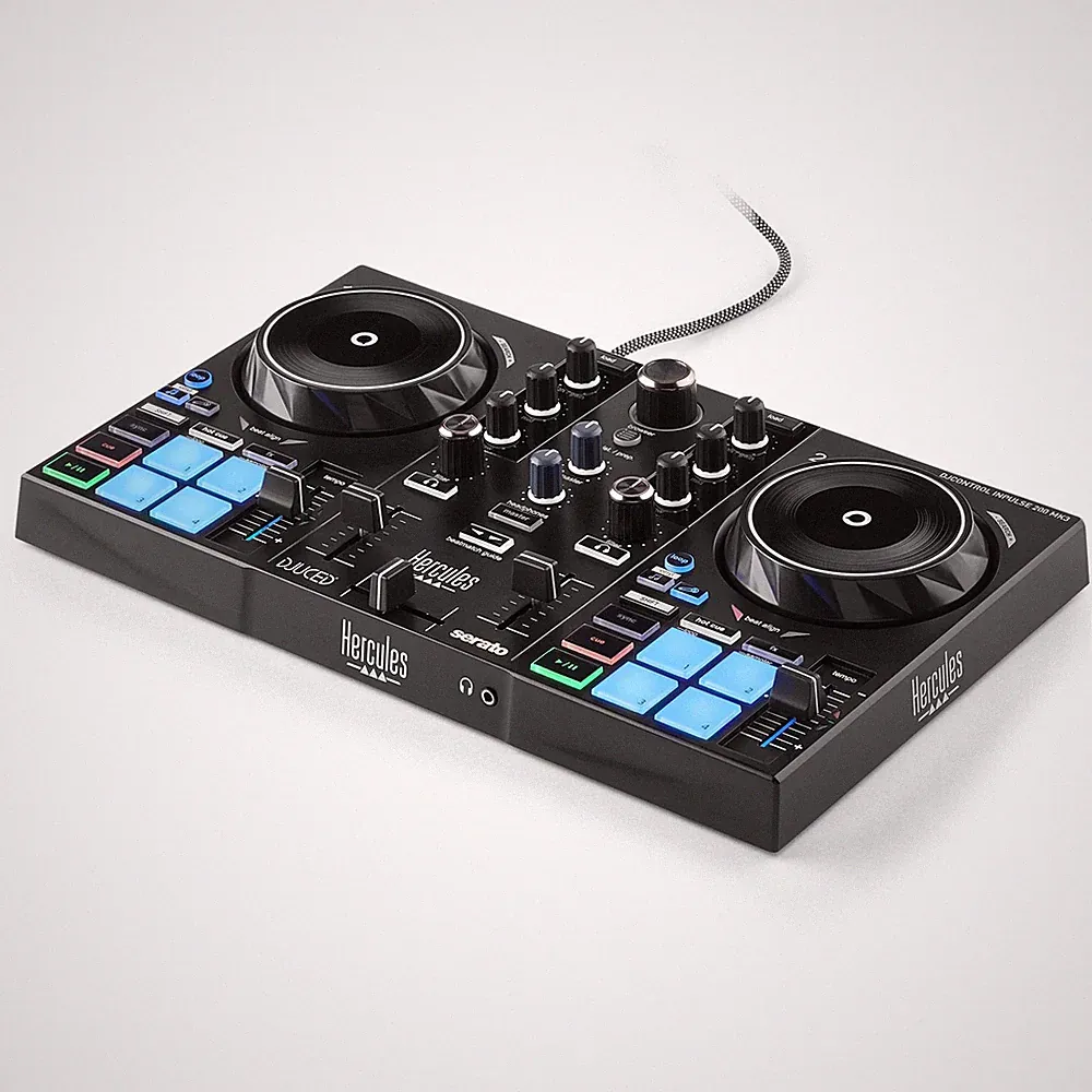 Hercules DJControl Inpulse 200 MK3, 2-Deck DJ Controller with Stems Technology