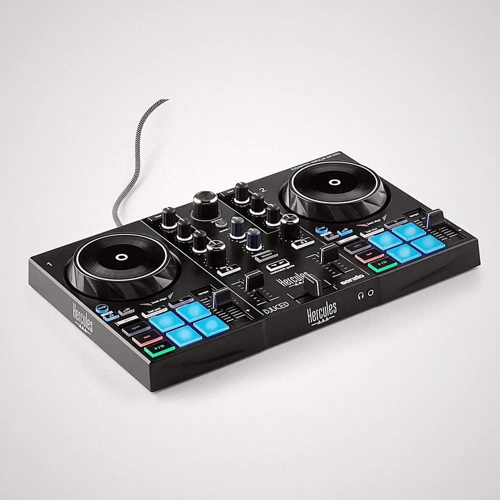 Hercules DJControl Inpulse 200 MK3 DJ Controller 2 Deck USB C Mixer (Black)