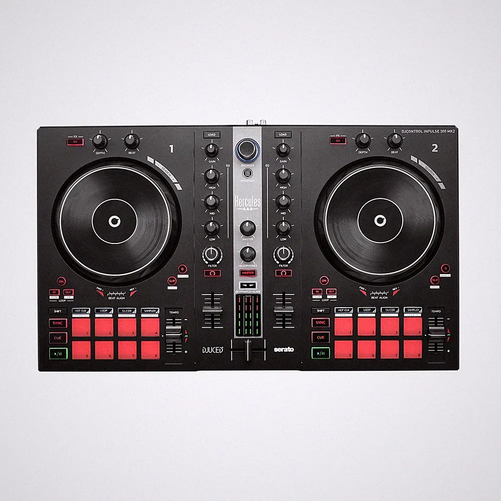Hercules DJControl Inpulse 300 MK2 – USB DJ Controller One Size, Black/White