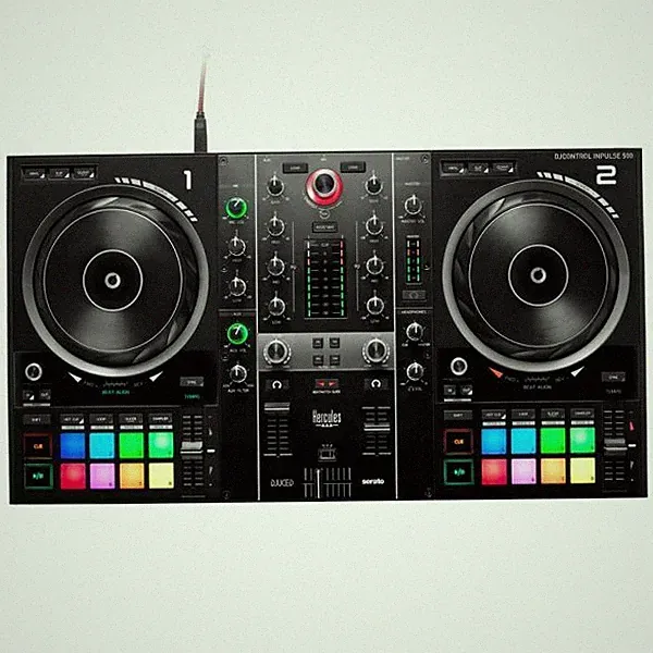 Hercules DJControl Inpulse 500 2-Channel DJ Controller w/ Built-In Interface