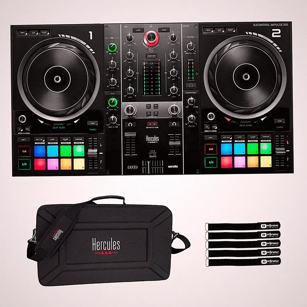 Hercules DJControl Inpulse 500 DJ Controller with Bag Package