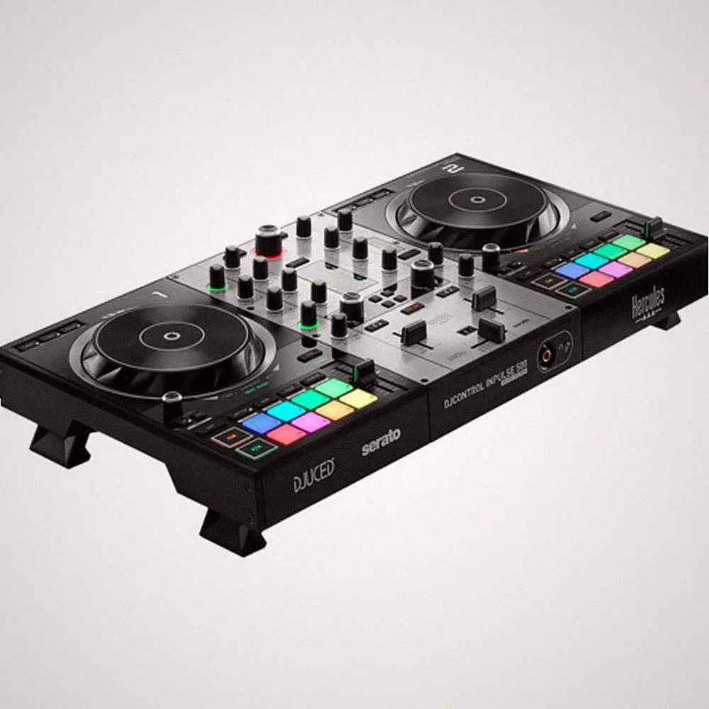 Hercules DJControl Inpulse 500 DJ Software Controller (Limited Edition Silver)