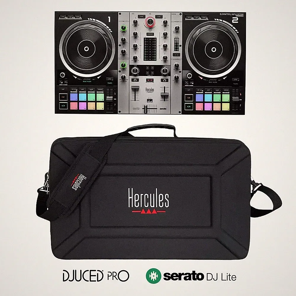 Hercules DJControl Inpulse 500 Silver Limited Edition DJ Controller w/ Case