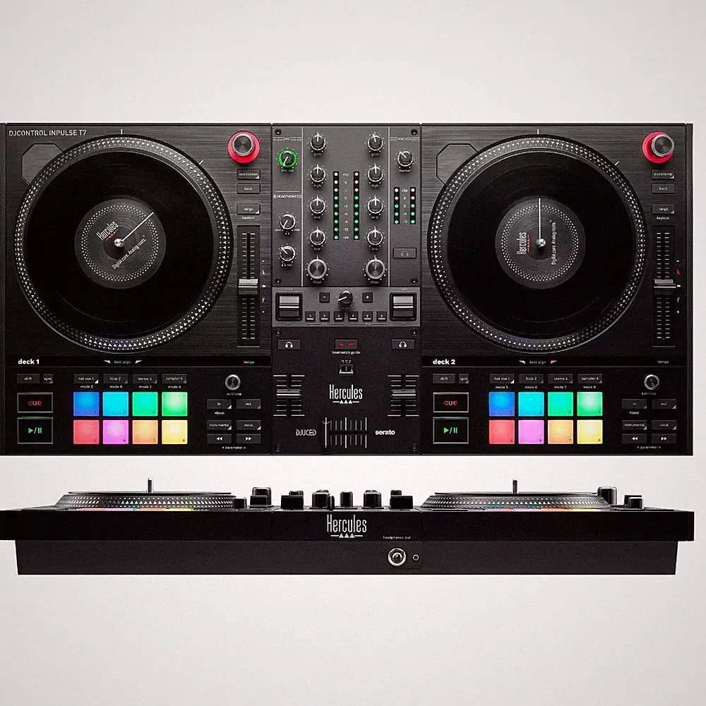 Hercules DJControl Inpulse T7 2-Deck Motorized DJ Controller with Serato Lite