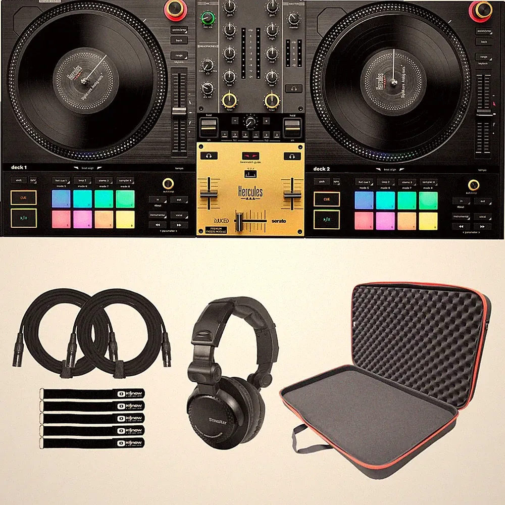 Hercules DJControl Inpulse T7 Premium 2-Deck Motorized Serato DJ Controller w...
