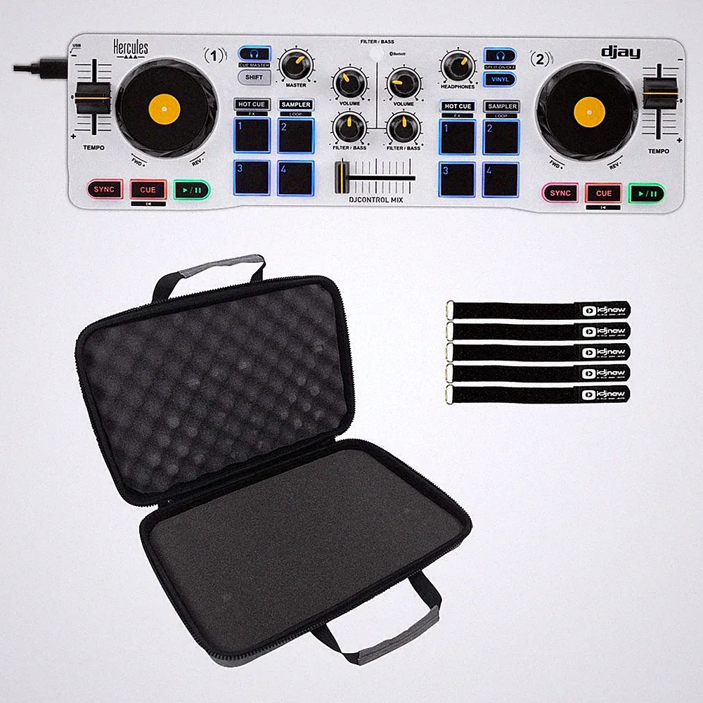 Hercules DJControl Mix DJ Controller for Smartphones with Case Package