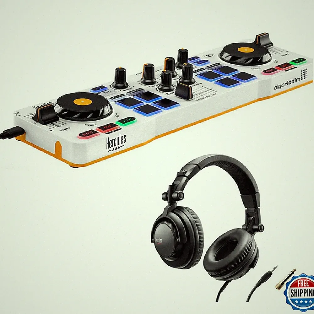 Hercules DJControl Mix DJ Software Controller with Algoriddim Djay App Bundle wi