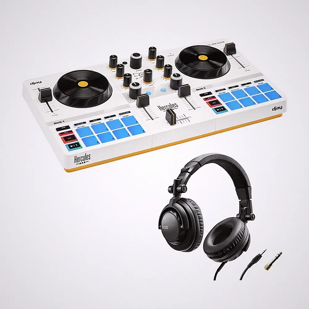 Hercules DJControl Mix Ultra DJ Controller with Protective Cover Bundle with...