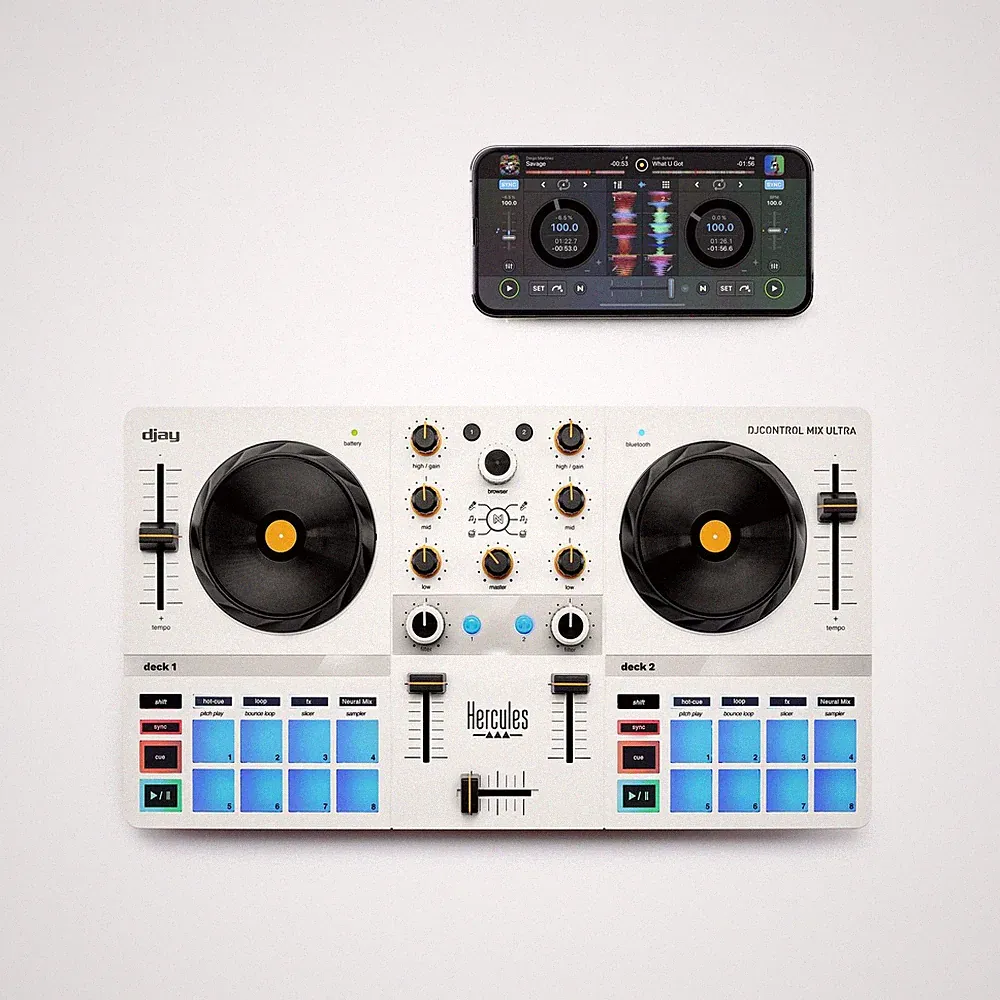 Hercules DJControl Mix Ultra – Mobile DJ Controller for Smartphones