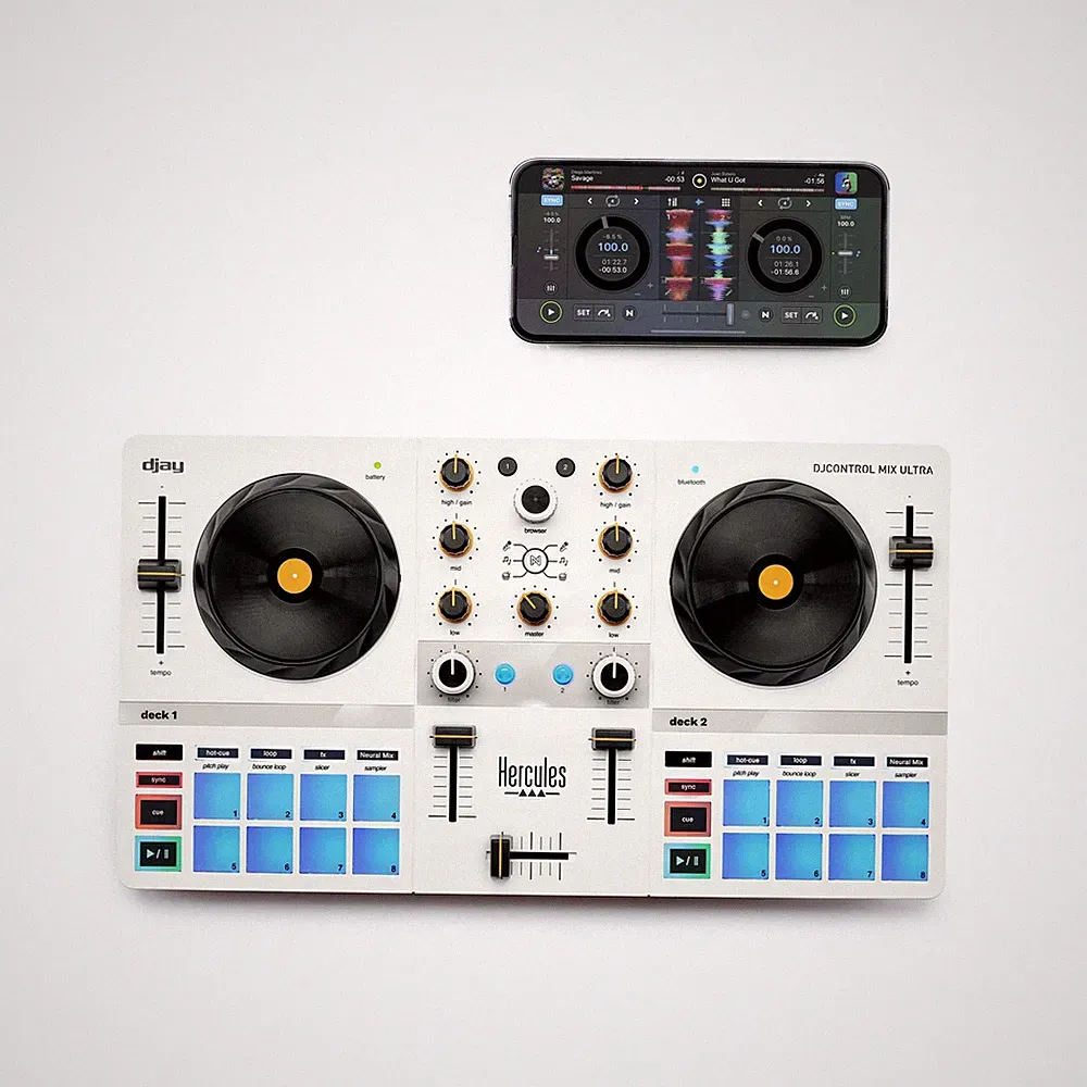 Hercules DJControl Mix Ultra – Mobile DJ Controller for Smartphones