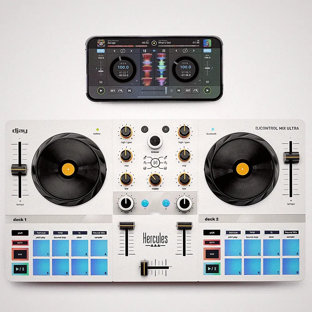 Hercules DJControl Mix Ultra - Mobile DJ Controller iOS Android