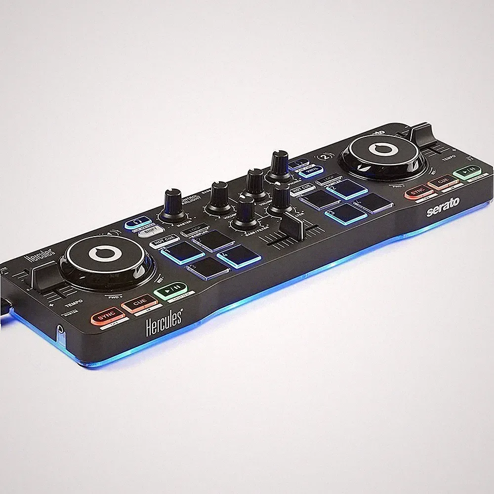 Hercules DJControl Starlight Compact 2-Deck USB DJ Controller Serato DJ Lite