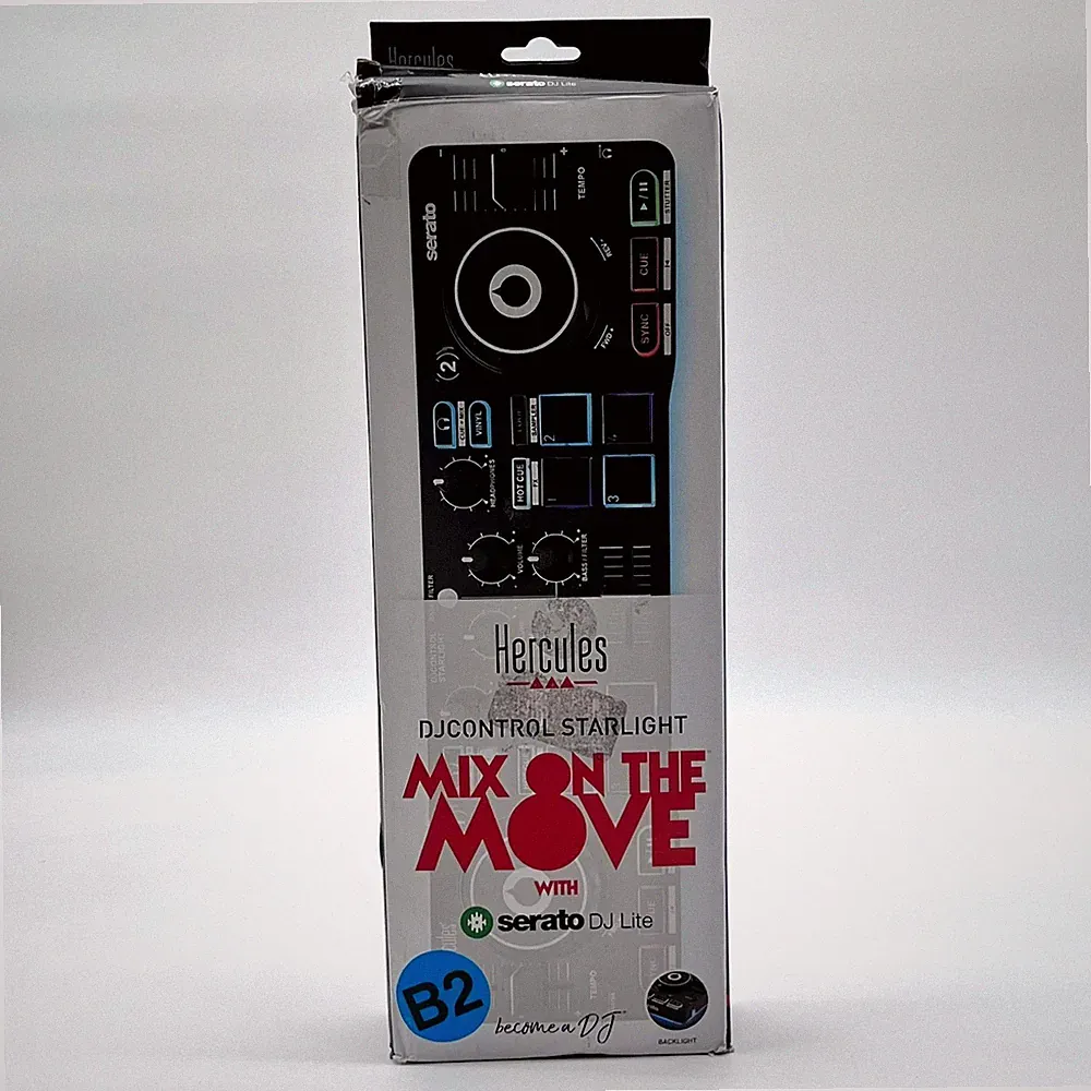 Hercules DJControl Starlight DJ Controller Box With Backlight Effect - Black