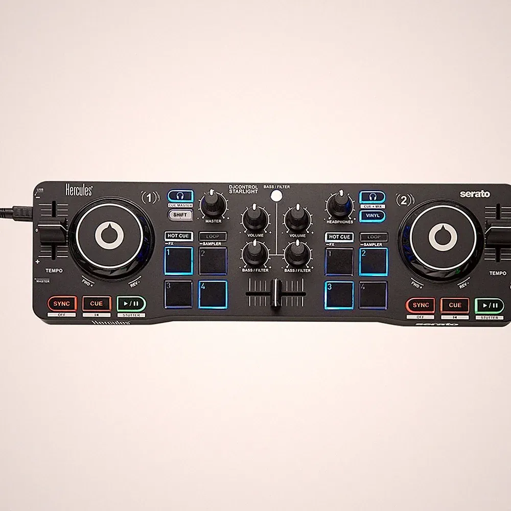 Hercules DJControl Starlight Portable DJ Controller for Serato DJ