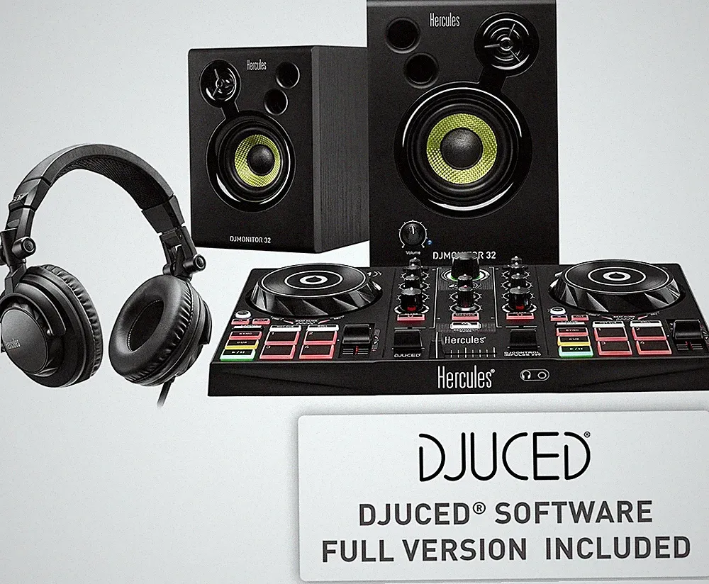 Hercules DJLearning Kit Complete DJ System for Beginners