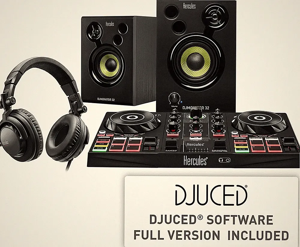 Hercules DJLearning Kit Complete DJ System for Beginners