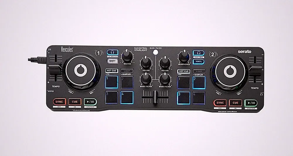 Hercules Starlight Compact DJ Controller for Serato DJ Lite & DJuced (B-STOCK)
