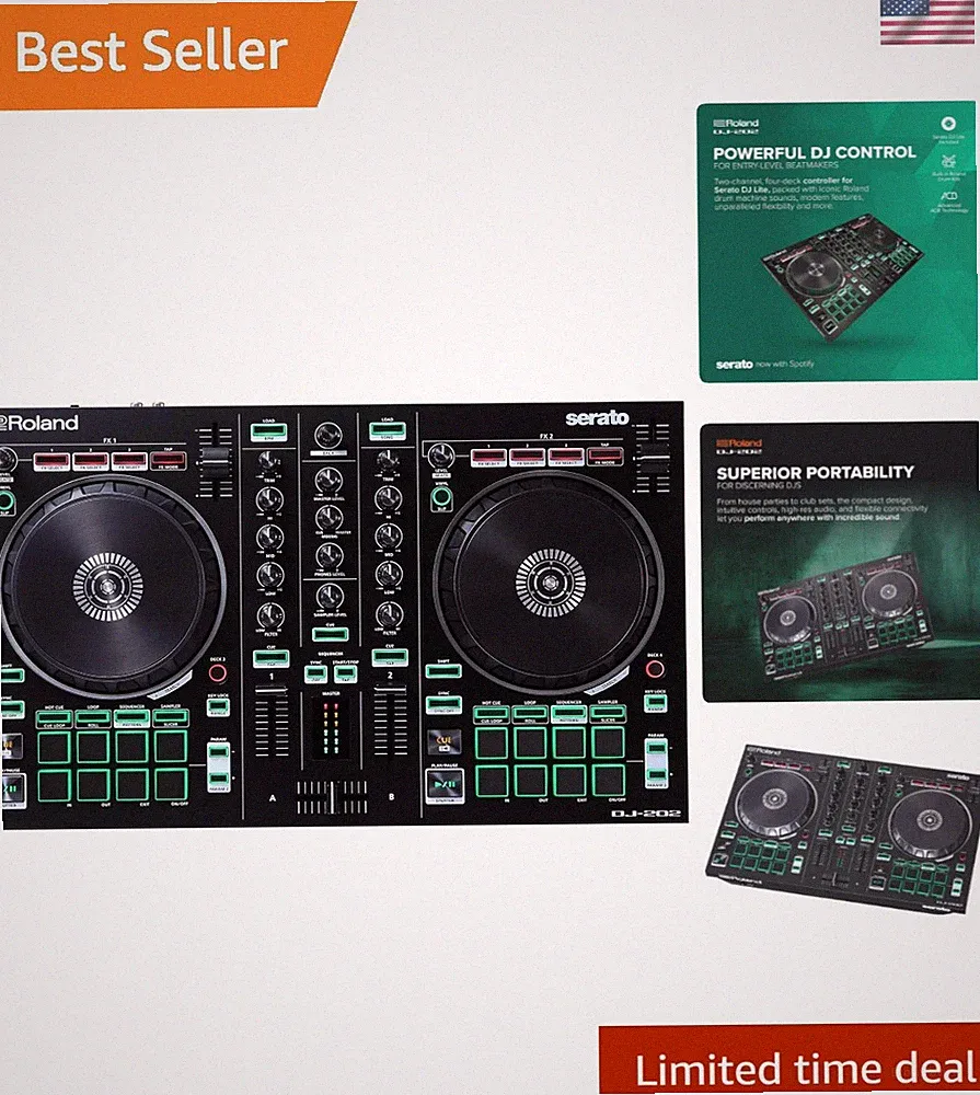 Compact Dj Controller Compatible with Serato