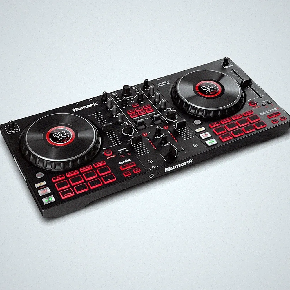 High-Resolution DJ Controller with Touch Jog Wheels and Instant Loop Controls
