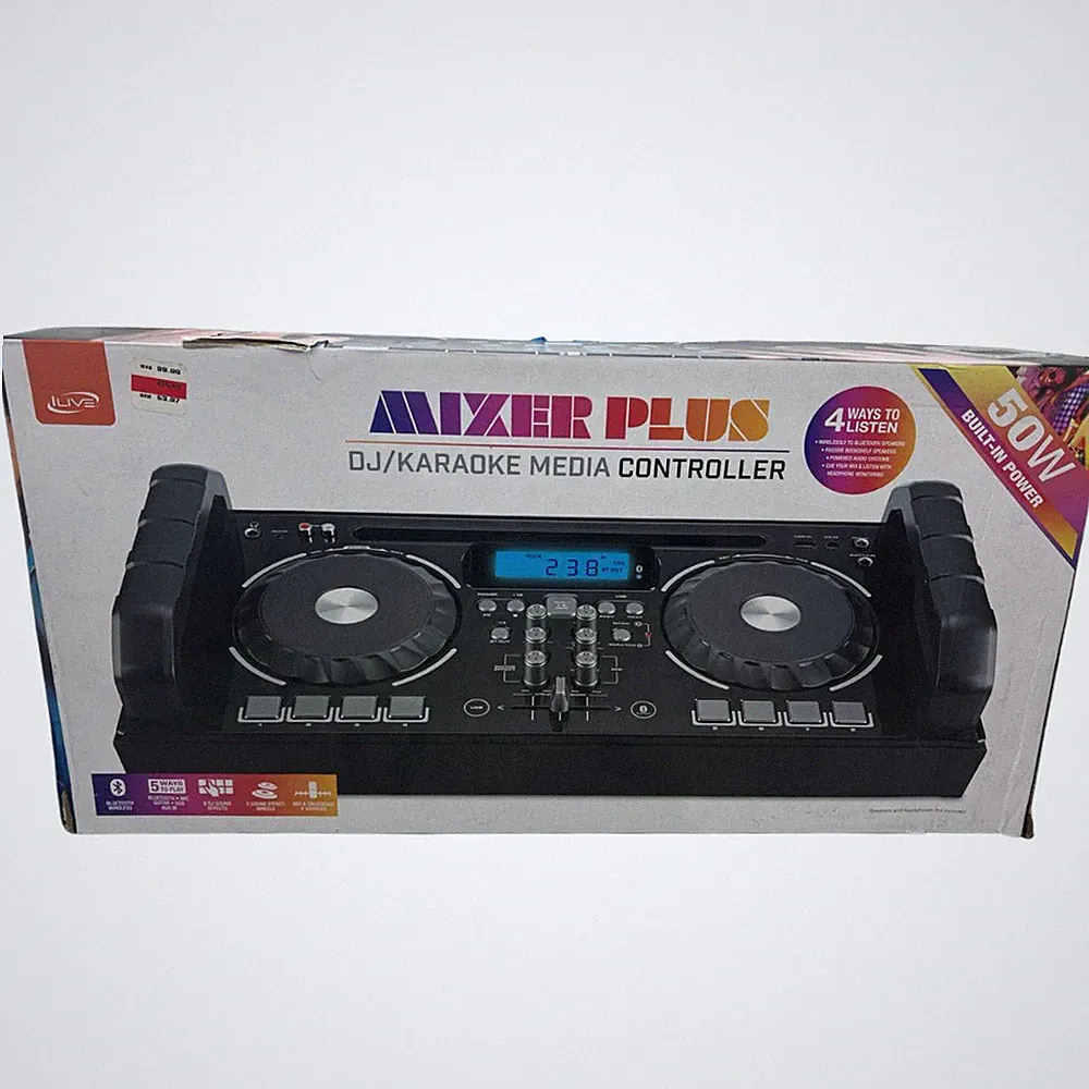 ilive bluetooth mixer plus dj karaoke sound board media controller