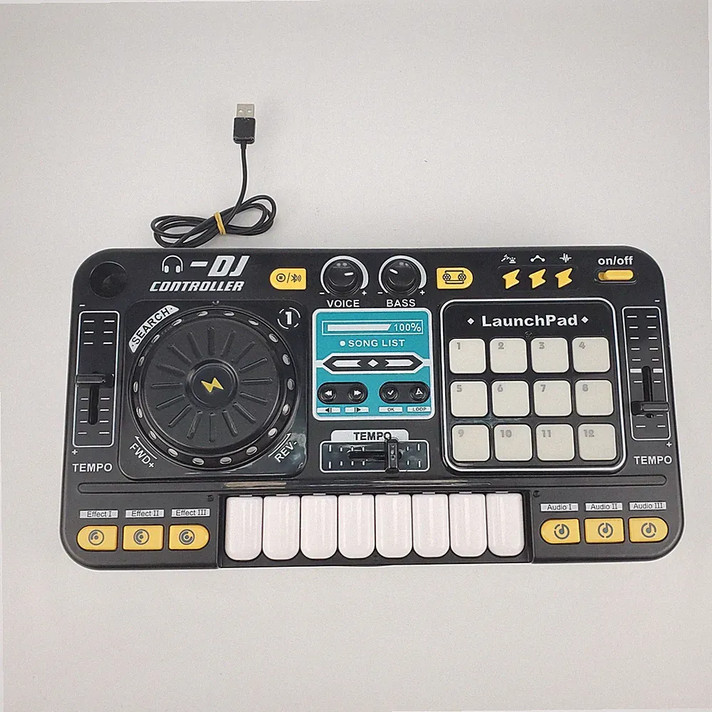Kids DJ Mixer Controller with Bluetooth, LED Lights Great for Parties FUN
