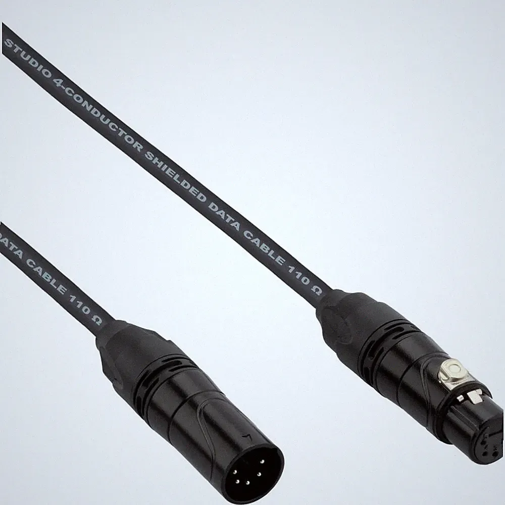 Kopul 100ft 5-Pin DMX Cable Male to Female XLR for Stage DJ Lighting Equipment