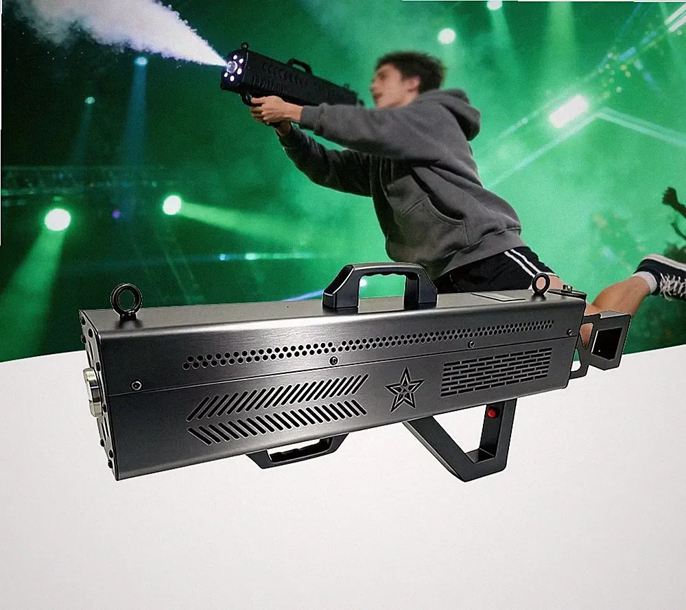 LED Handheld Fog Smoke Air Gun Stage Equipment Machine for Bar Party DJ Stage Ev